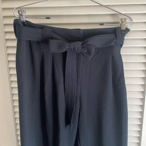Maeve Anthropologie navy wide leg pants.